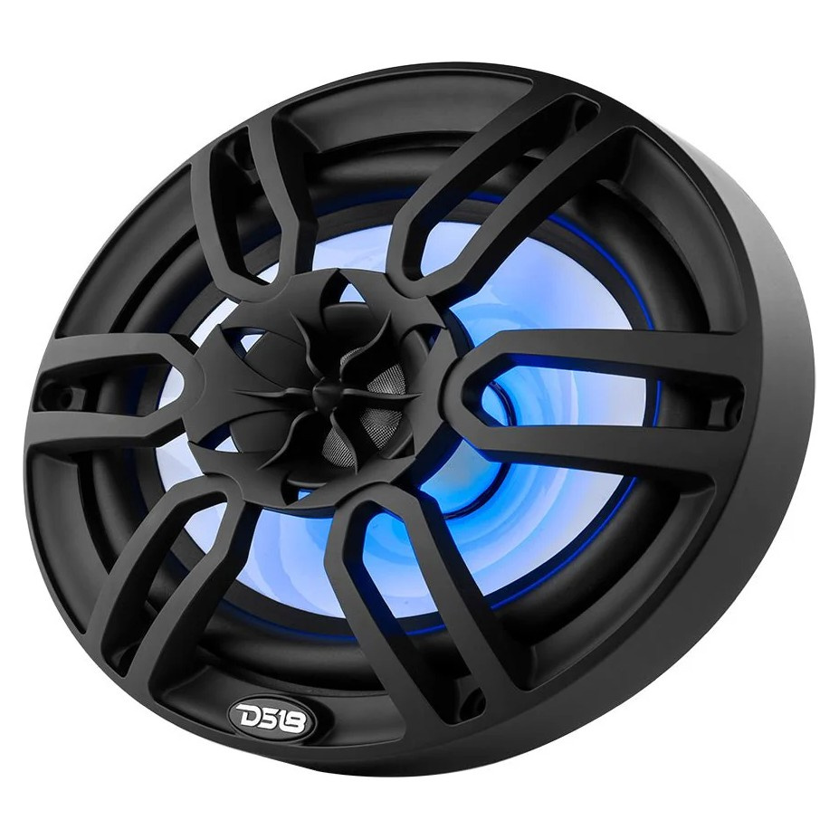 DS18 NXL-69/BK, sorte 6x9-tommer marinehøjttalere med LED, par
