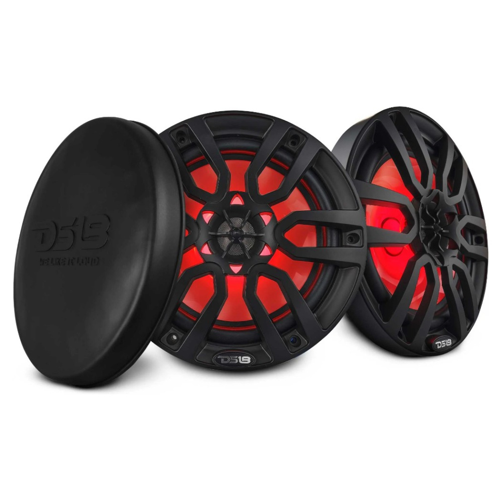 DS18 NXL-8/BK, sorte 8-tommer marinhøjttalere med LED, par