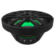 DS18 NXL-8/BK, sorte 8-tommer marinhøjttalere med LED, par DS18 NXL-8/BK, sorte 8-tommer marinhøjttalere med LED, par