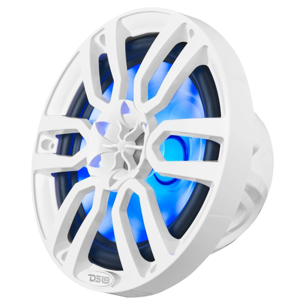 DS18 NXL-8, hvide 8-tommer marinhøjttalere med LED, par