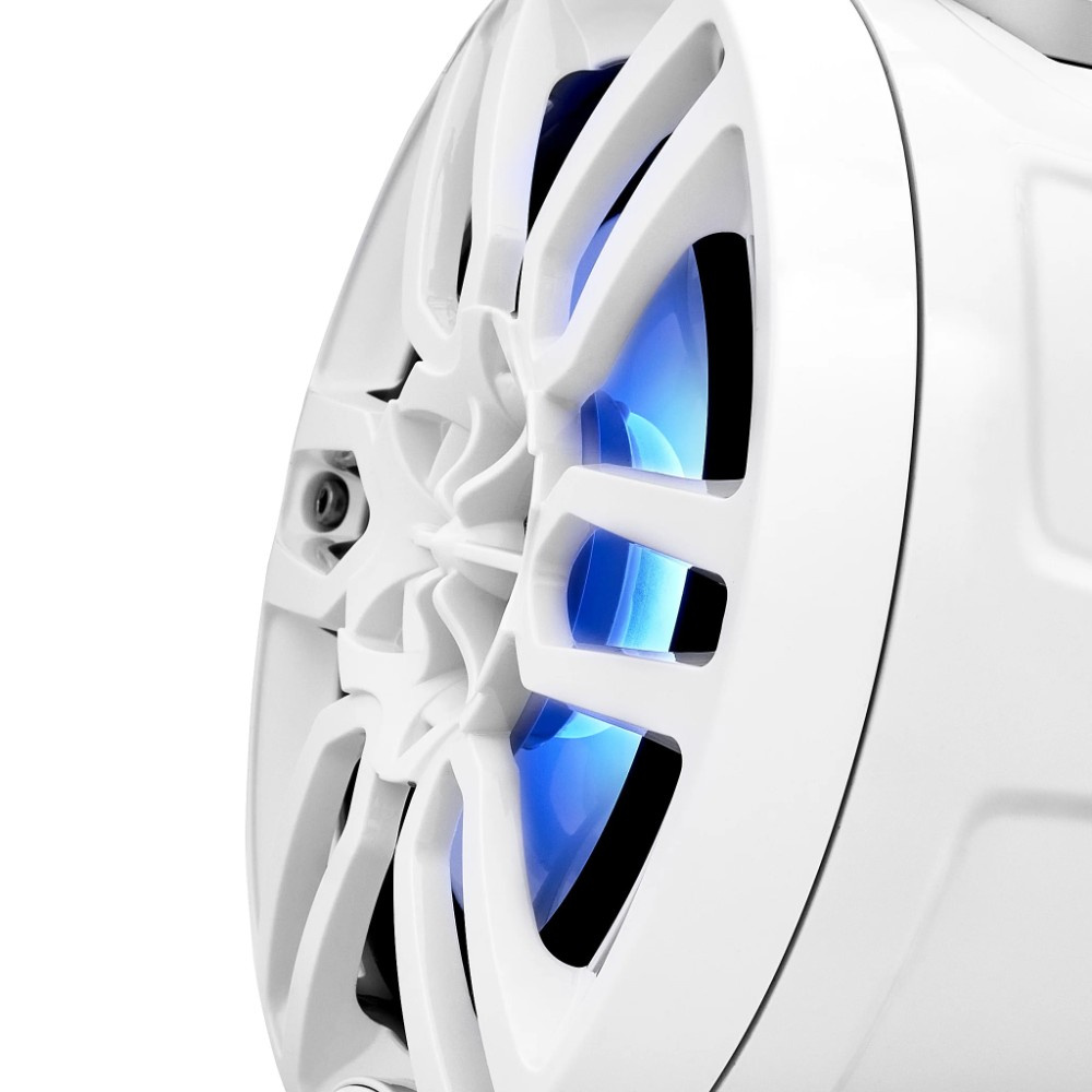 DS18 NXL-PS6W, hvide 6,5 tommer marinehøjttalere i pods med LED, par