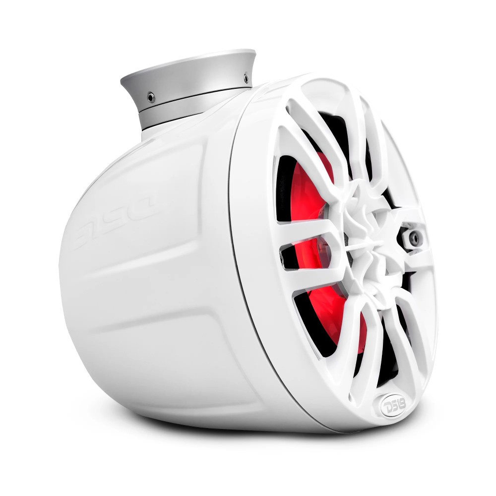 DS18 NXL-PS6W, hvide 6,5 tommer marinehøjttalere i pods med LED, par