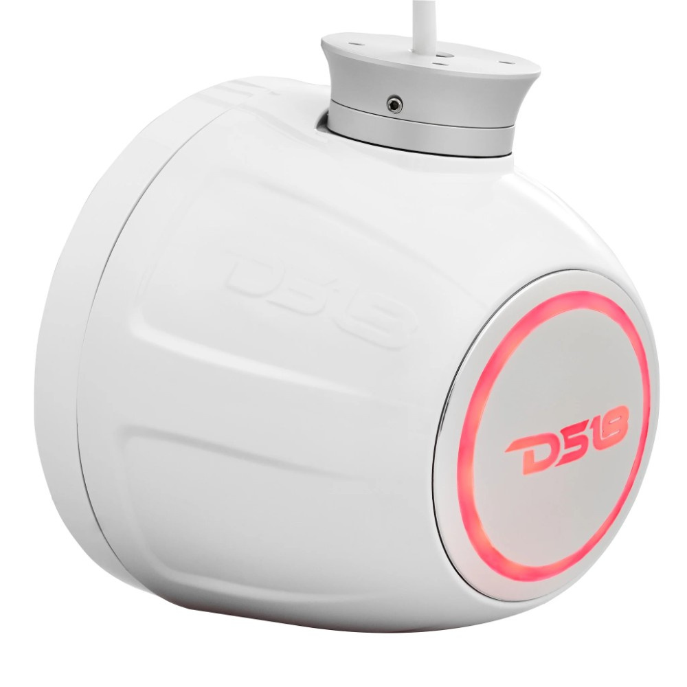 DS18 NXL-PS6W, hvide 6,5 tommer marinehøjttalere i pods med LED, par