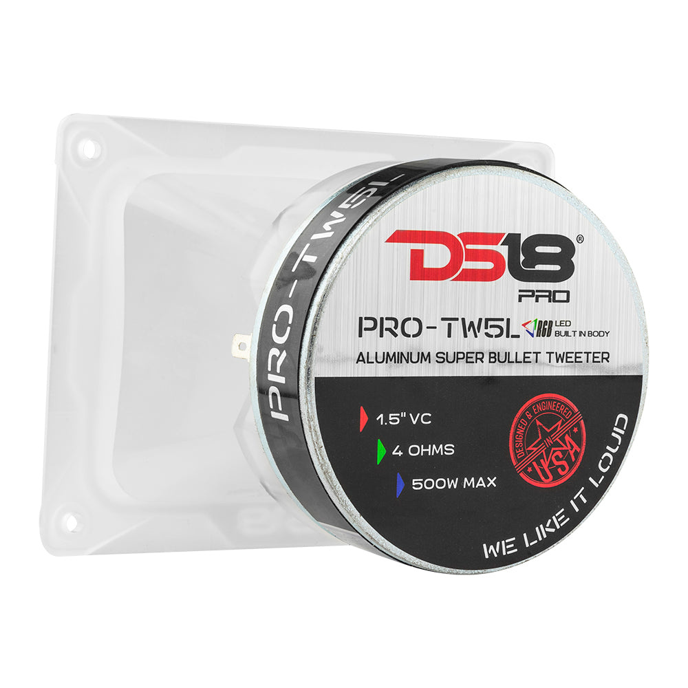 DS18 PRO-TW5L, grov SPL-diskant med RGB LED-belysning