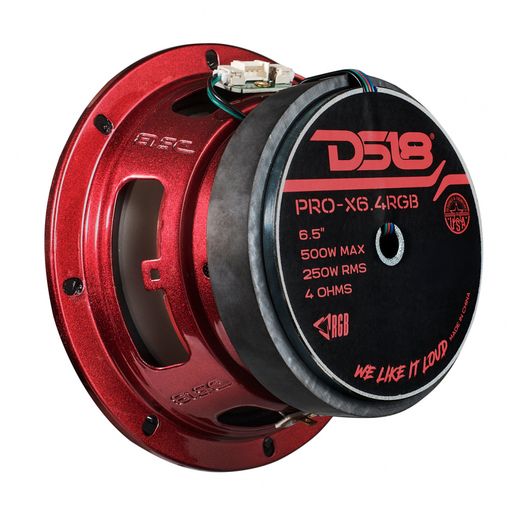 DS18 PRO-X6.4RGB, 6,5 tommer RGB LED-mellembas, styk