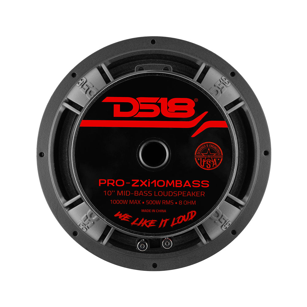 DS18 PRO-ZXI10MBASS, tung 10 tommer ferrit-mellembas, styk