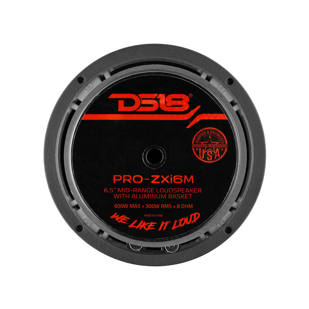 DS18 PRO-ZXi6M, tung 6,5 tommer mellembas med neo/ferritmagnet, styk