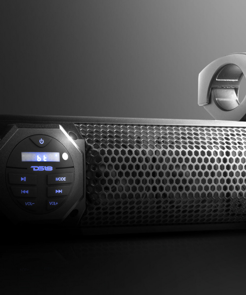 DS18 SB37BT, 37 tommer vejrbestandig soundbar med Bluetooth og fjernbetjening