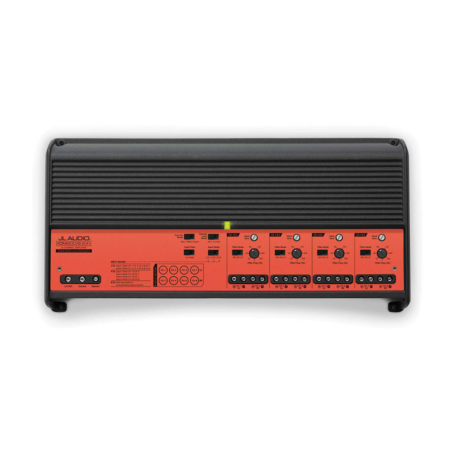 JL Audio XDM800/8-24V, 8-kanaligt 24V forstærker