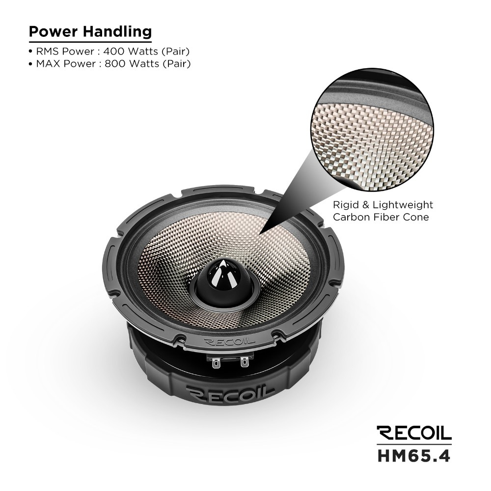 Recoil HM65.4, 6,5-tommers midbas/mellemtoner, par