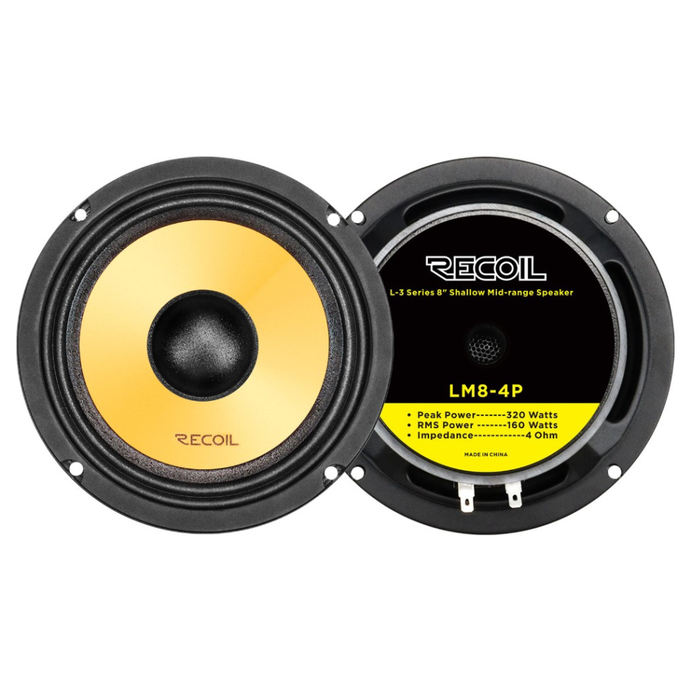 Recoil LM8-4P, slank 8-tommers midbas/mellemtone, par