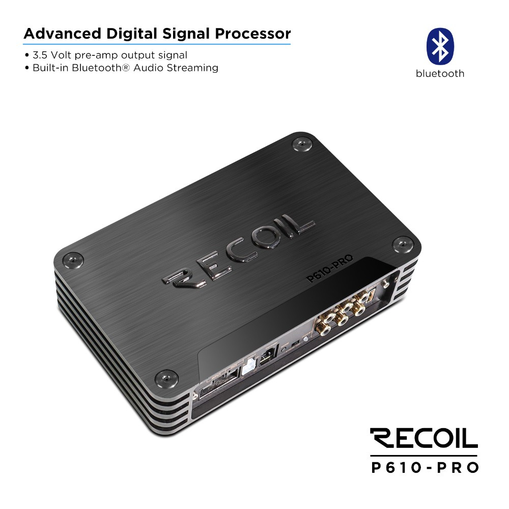 Recoil P610-PRO, DSP-forstærker med 10 kanaler