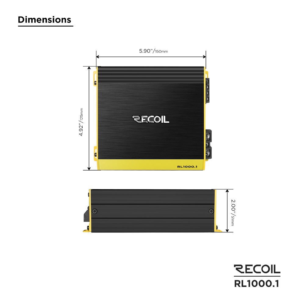 Recoil RL1000.1, monoblok