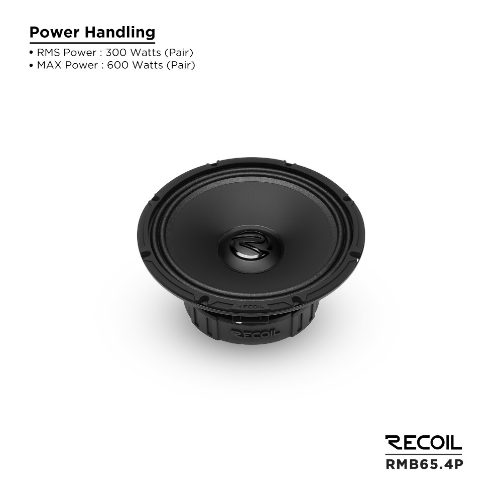 Recoil RMB65-4P, 6,5-tommers midbas/mellemtone, par
