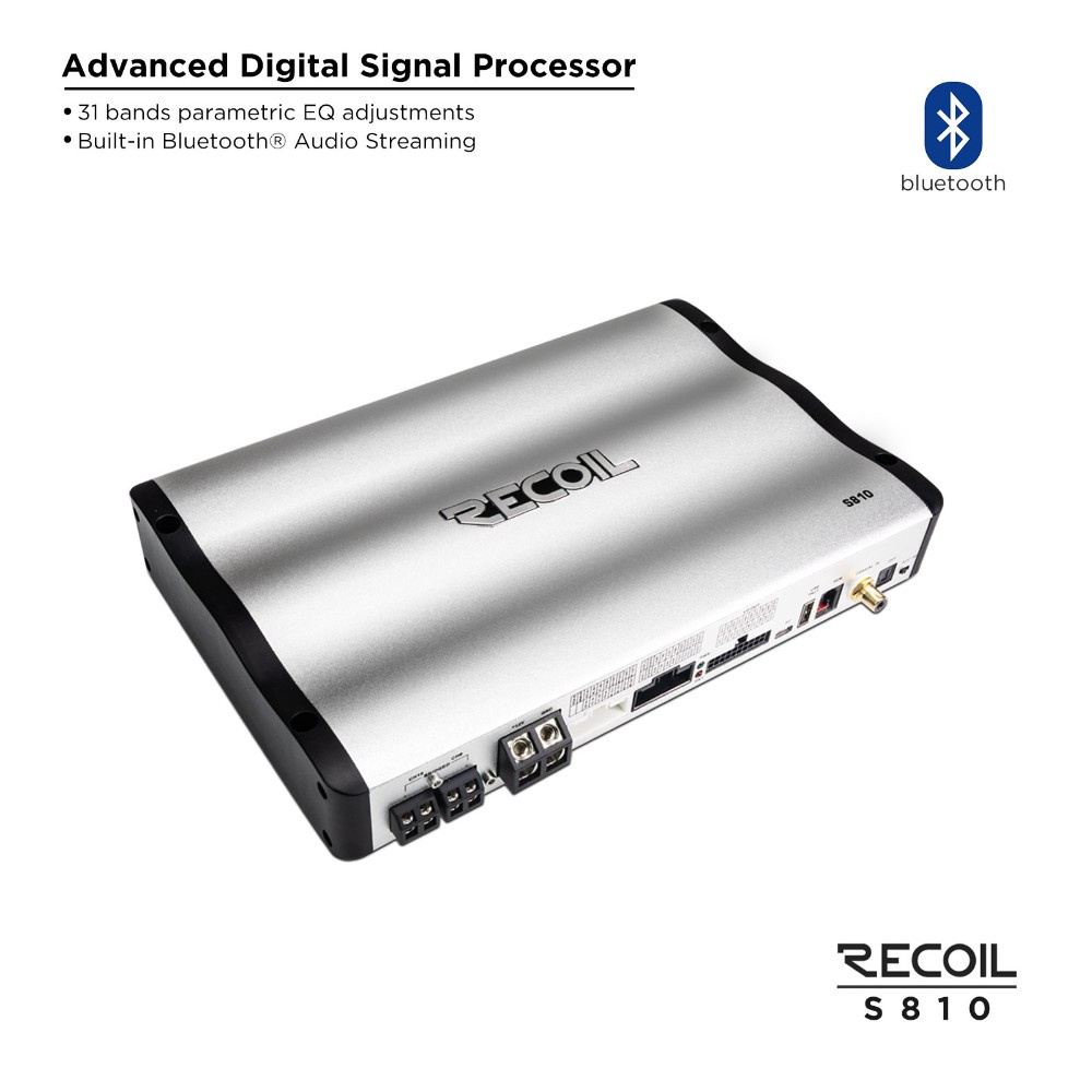 Recoil S810, DSP-forstærker med 10 kanaler