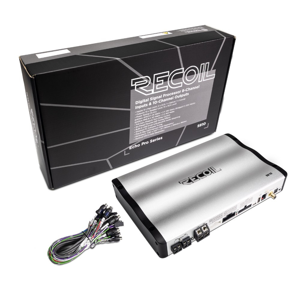 Recoil S810, DSP-forstærker med 10 kanaler