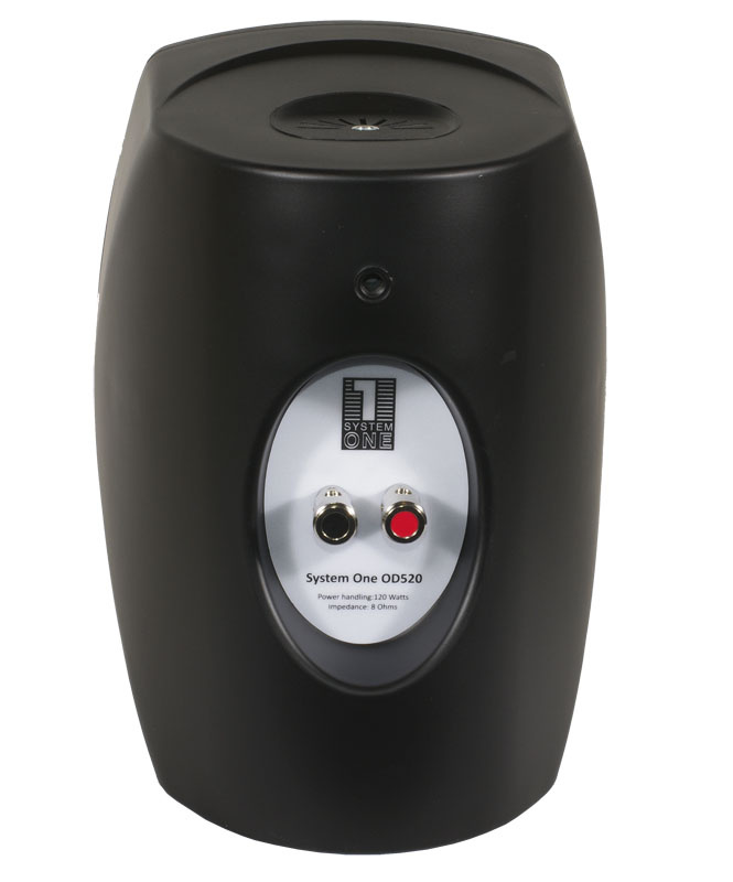 System One OD520 inom/utomhushögtalare Svart