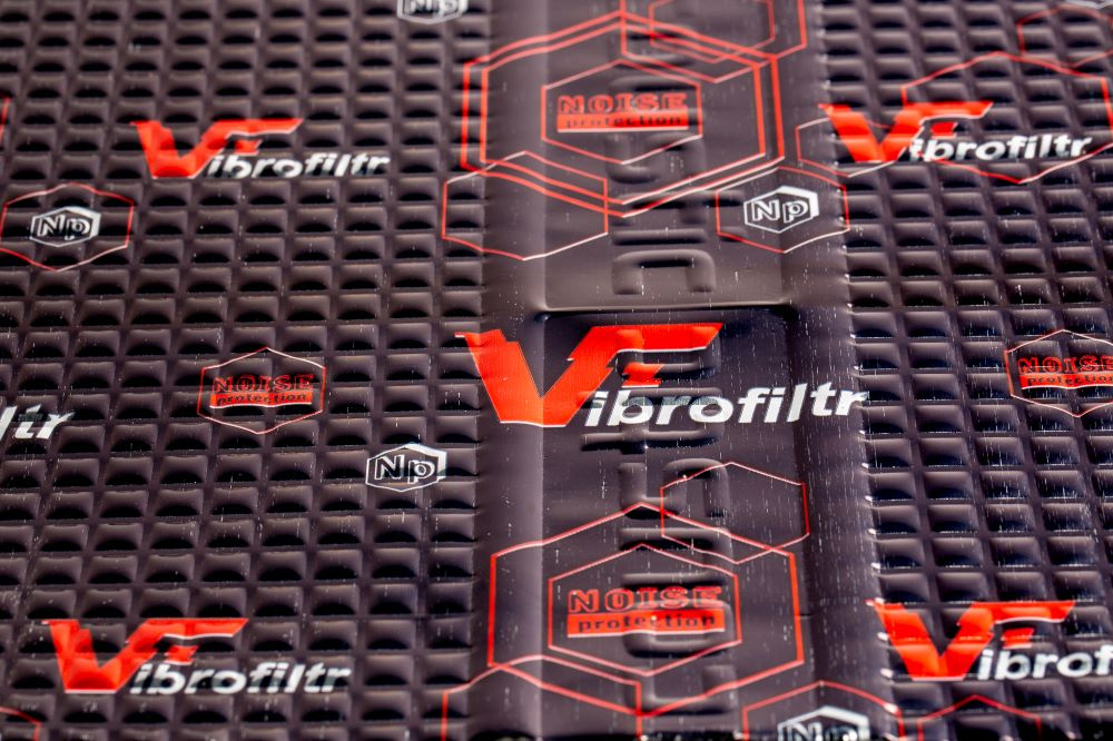 4 mm 50x35cm Vibrofiltr dämpmatta, 10 ark