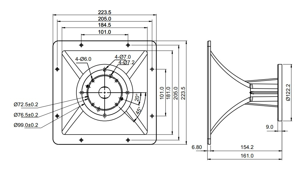 SB Audience H-225 horn till 1