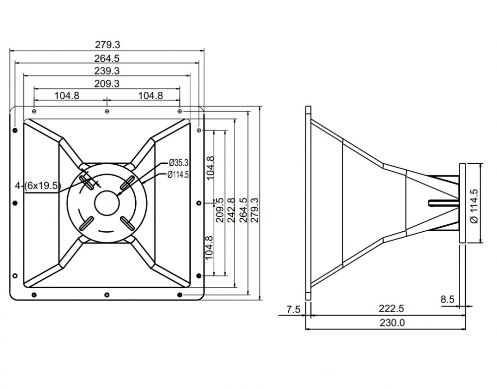SB Audience H-280 horn till 1.4