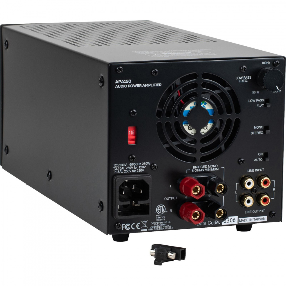 Dayton Audio APA150, brobar stereoforstærker på 2x75W