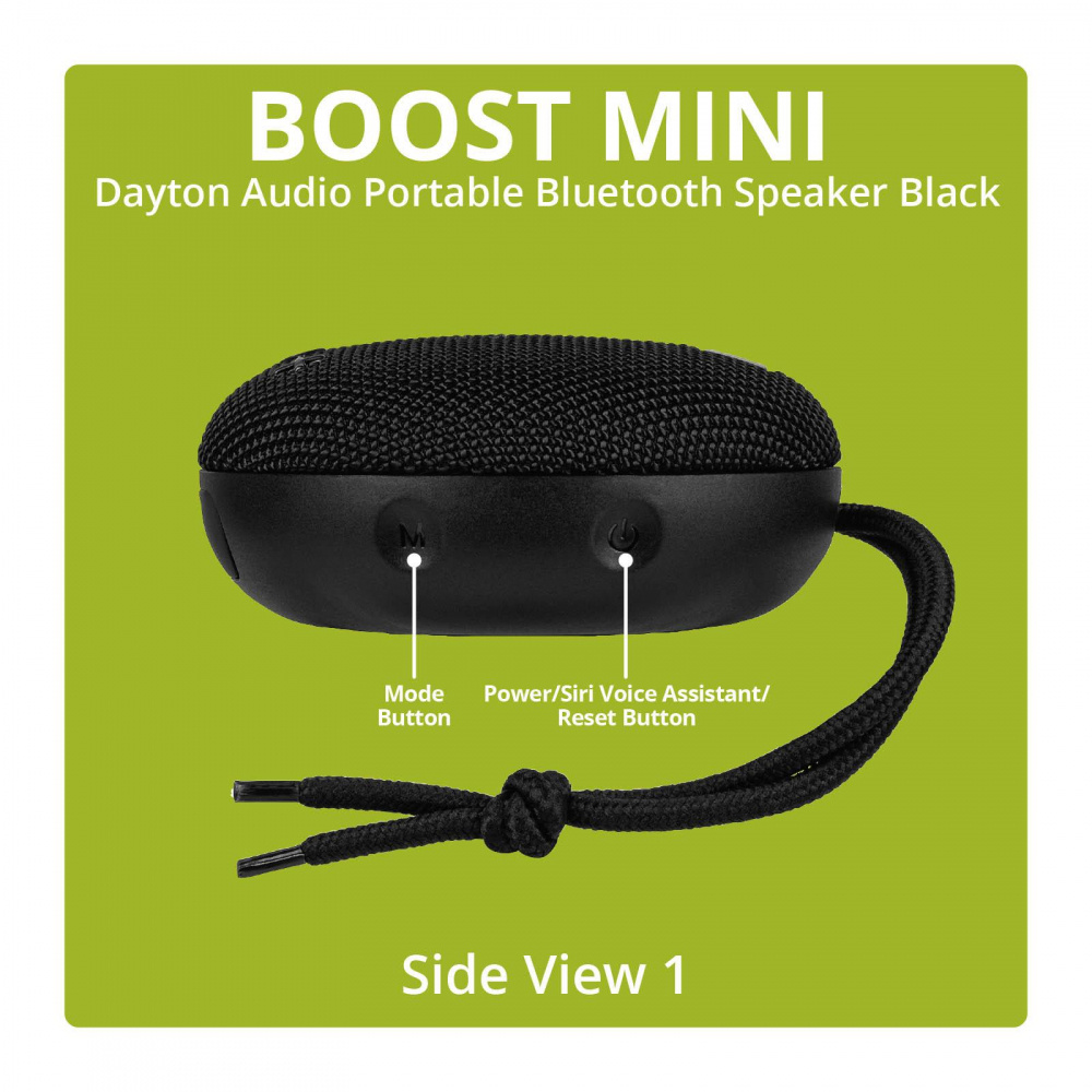 Dayton Audio Boost Mini, portabel Bluetooth-högtalare