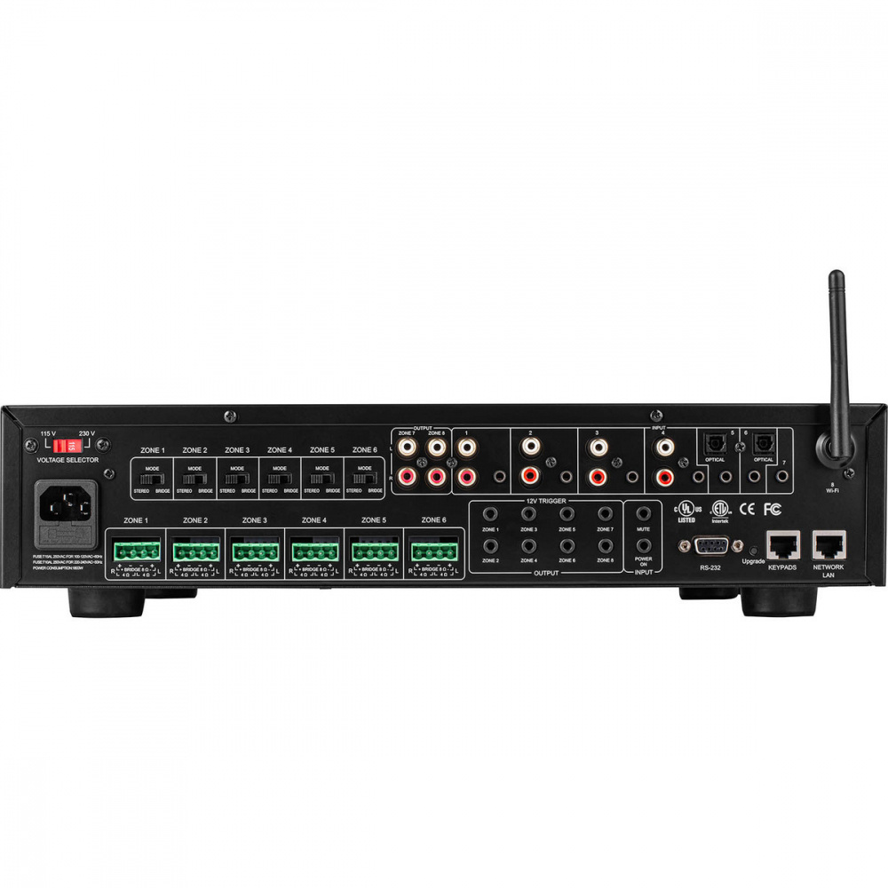 Dayton Audio DAX88, multiroomförstärkare med 8 zoner & nätverk