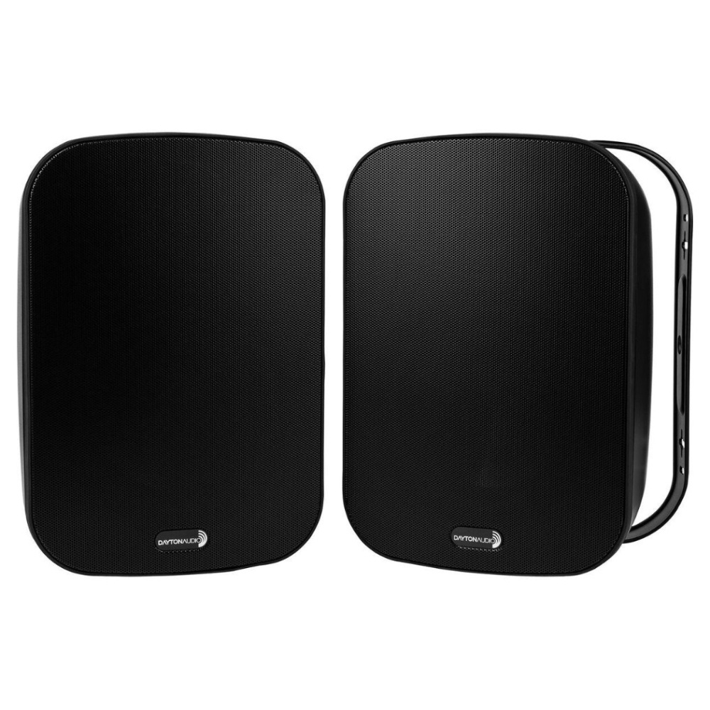Dayton Audio IO65XTB, 6,5-tommer udendørs højttaler med 70/100V-understøttelse, sort par