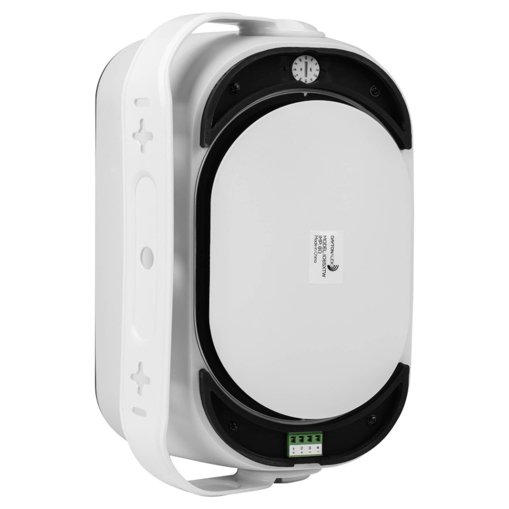 Dayton Audio IO65XTW, 6,5 tommer udendørshøjttaler med 70/100V-understøttelse, hvidt par