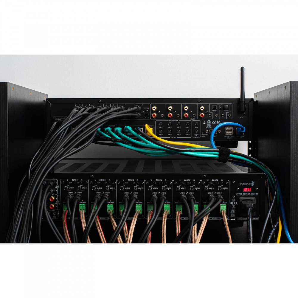 Dayton Audio Matrix88, flexibelt multiroom-försteg med 8 zoner & nätverk