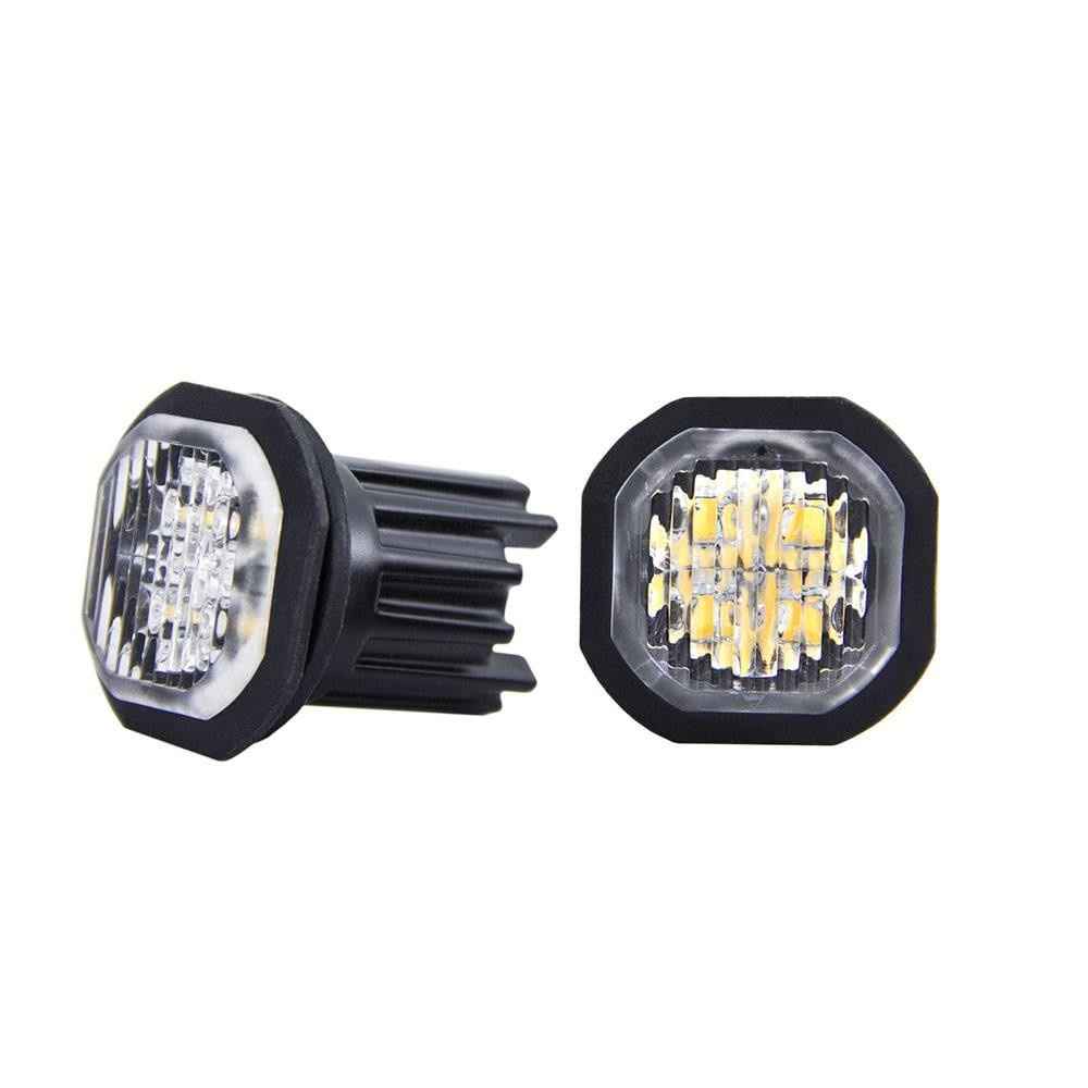 Swedstuff indbyggede LED-blitzlys 2 x 10 W, orange