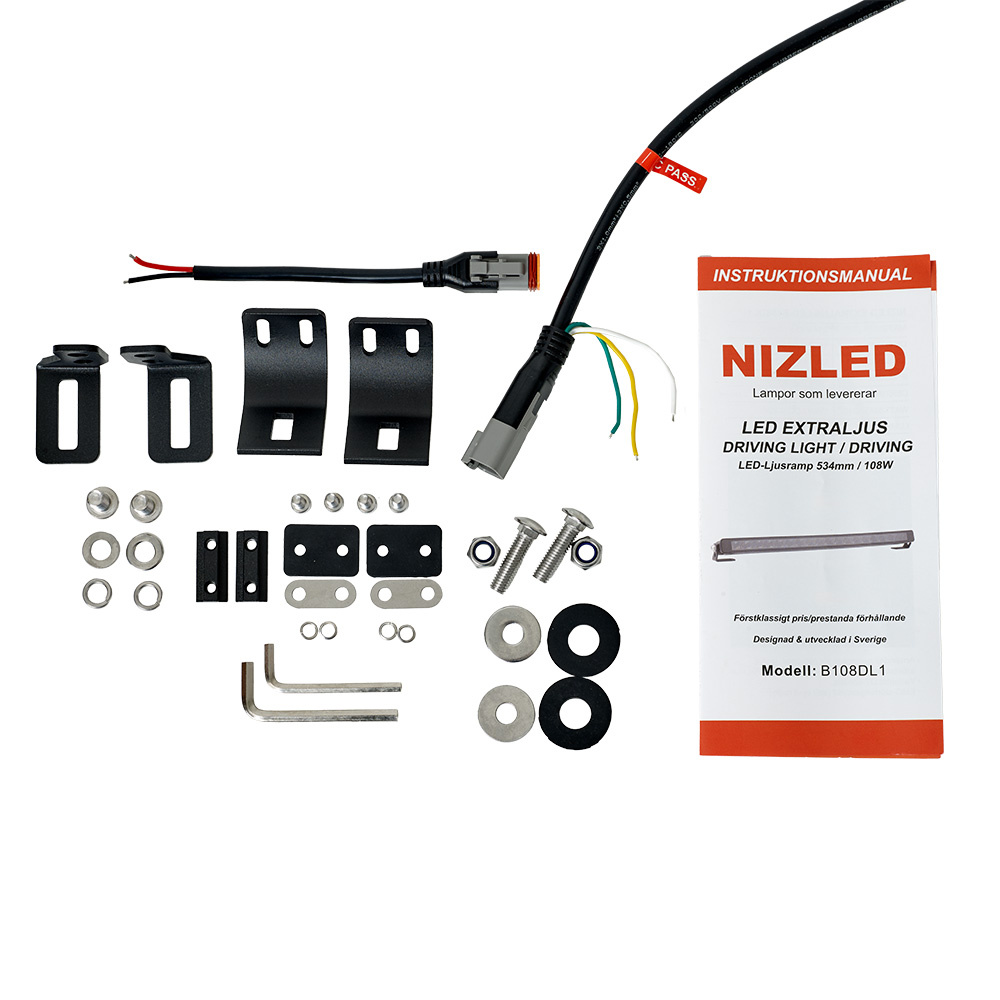 NIZLED B108DL1, 20 tommer / 53.4 cm LED-bar, 108W
