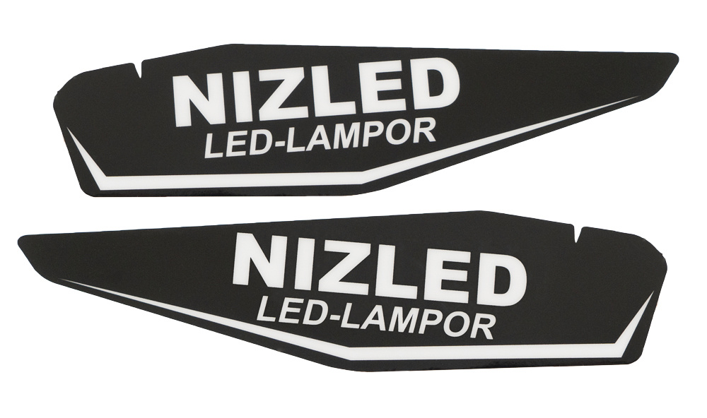 Nizled dekal till handtagsskydd KTM svart par