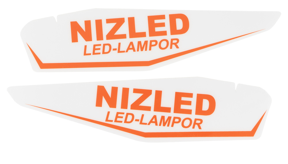 Nizled dekal till handtagsskydd KTM vit par