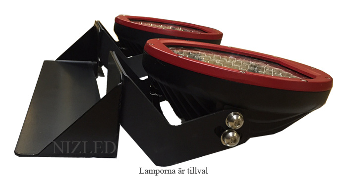 NIZLED nummerpladebeslag til 2 stk 7/9