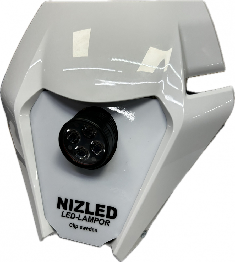 Singelkåpa 40w med 7ah batteri till KTM 85cc, NIZLED R40DRL kallvit