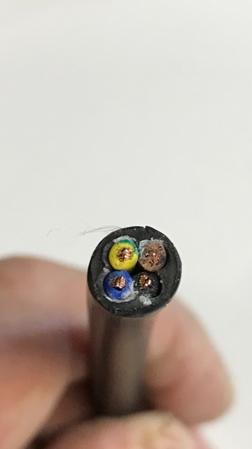 Strömkabel LED-lampor 4x1mm Svart