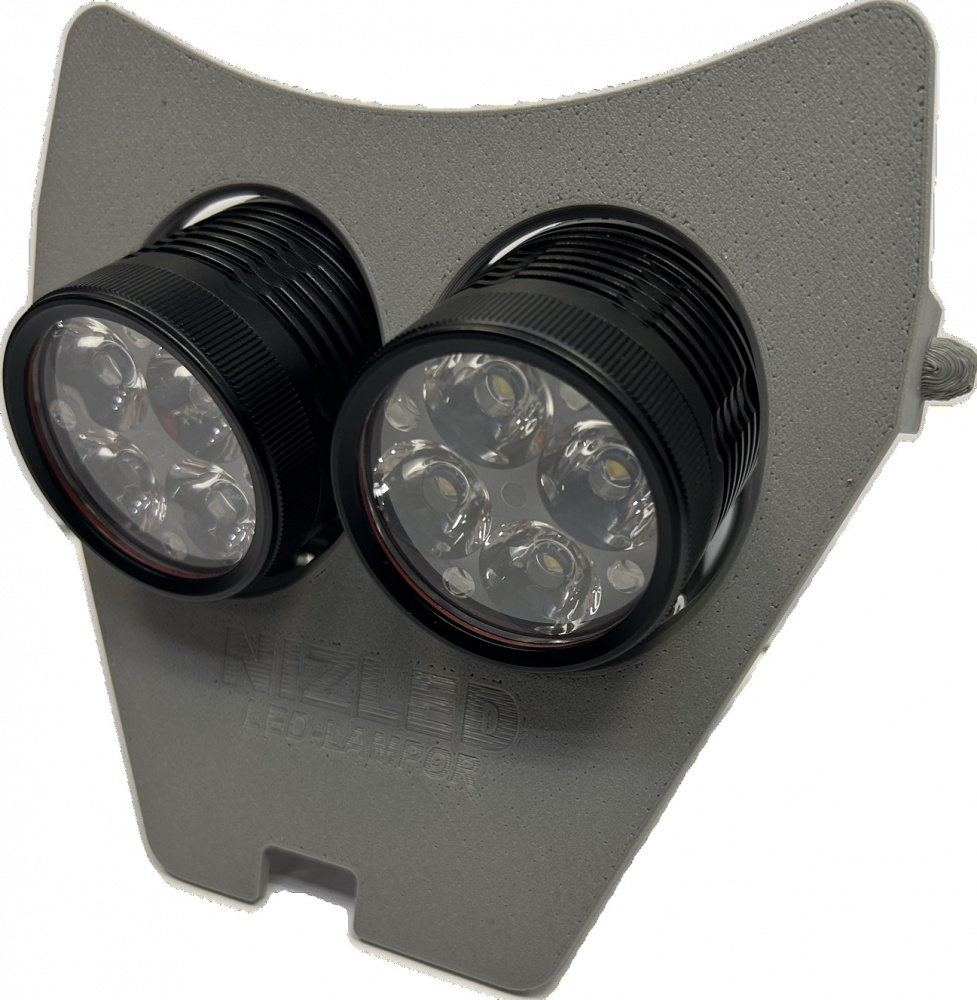 Lampfäste Sherco 2024-, 80w med 2st NIZLED R40DRL