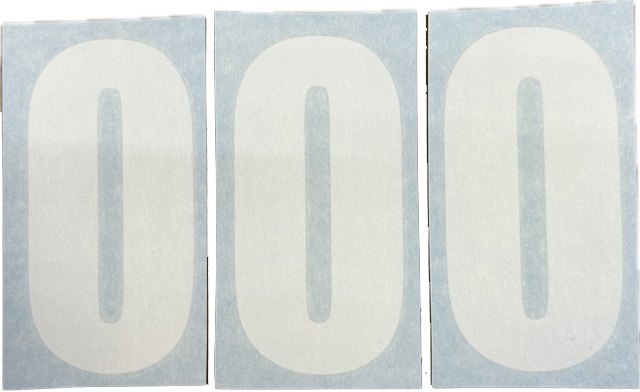 Nizled siffer dekal vit 0 10x5cm