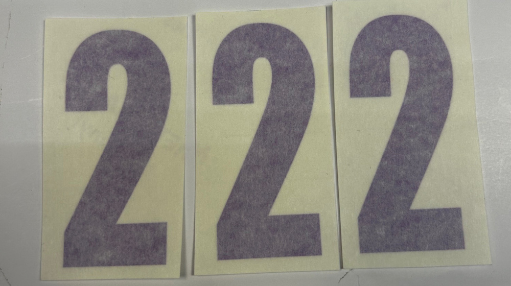 Nizled siffer dekal svart 2 10x5cm