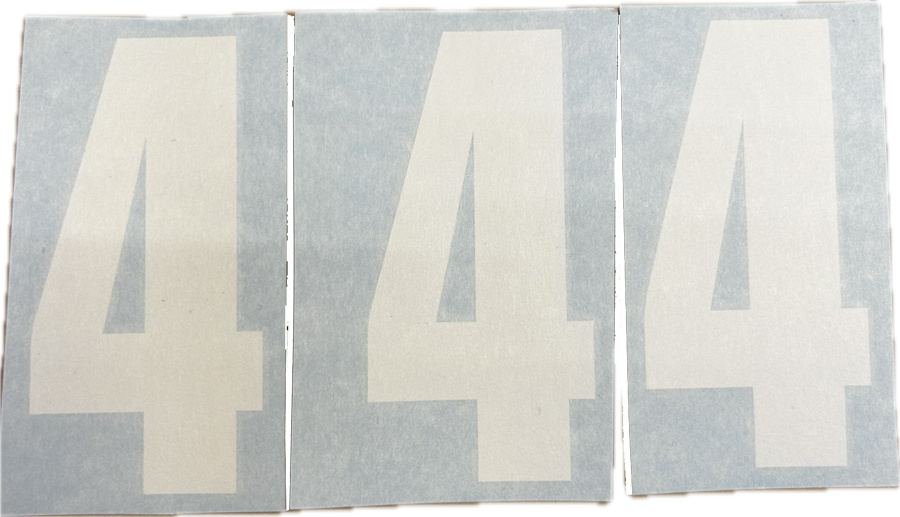 Nizled siffer dekal vit 4 10x5cm