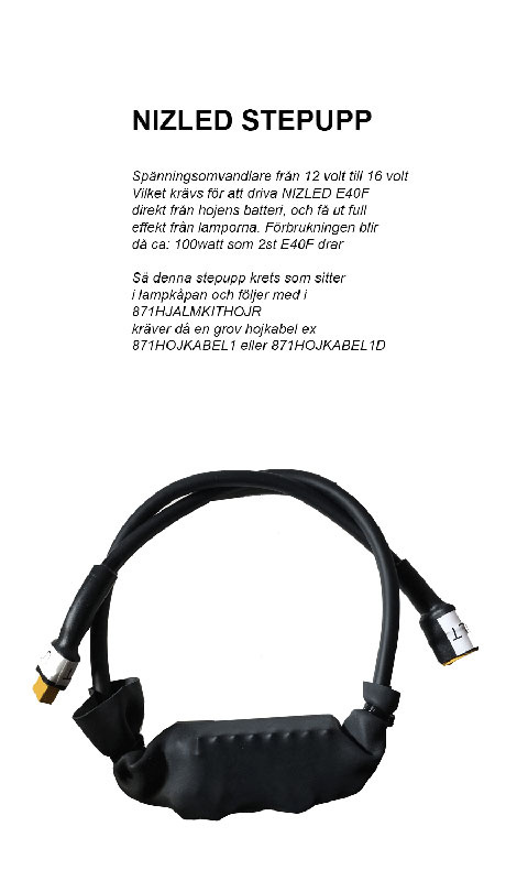 TM Racing 2020-2025, vit, kallvit 1xE40F (50W) lampkåpa