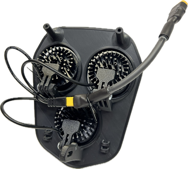 Trippelljus kallvit 120w Triumph 2024-, vit dekal, 3xE406k NIZLED