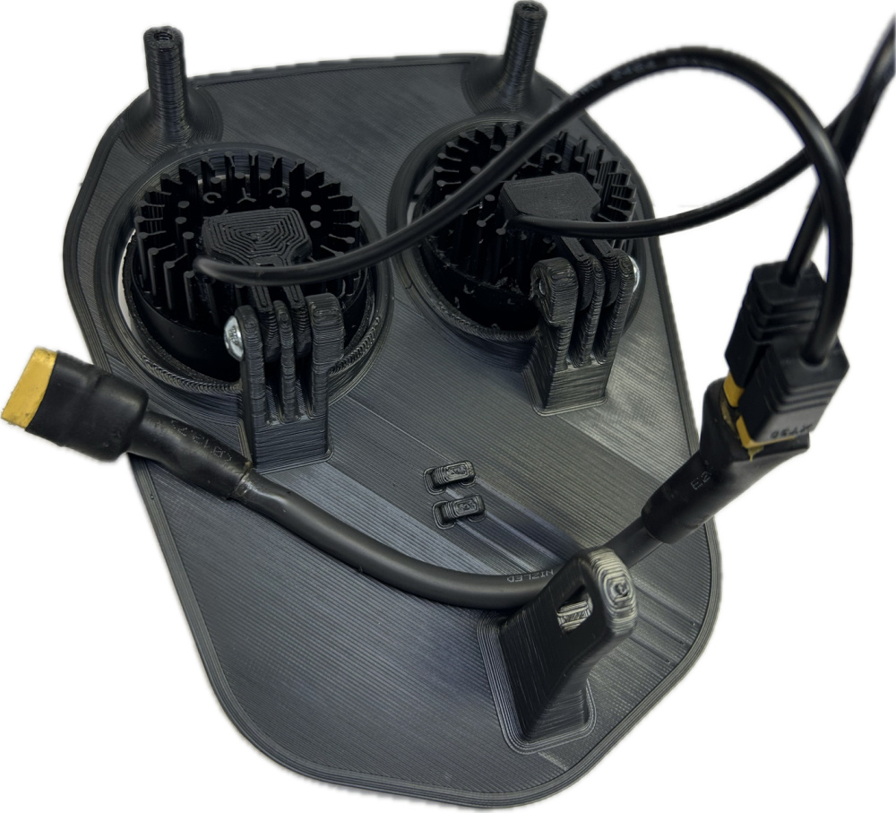 Dubbelljus varmvit 80w Triumph 2024-, vit dekal, 2xE405k NIZLED