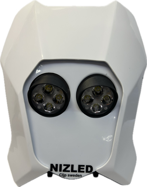 Dobbeltlys kold hvid 80w Triumph 2024-, hvid, 2xE406k NIZLED