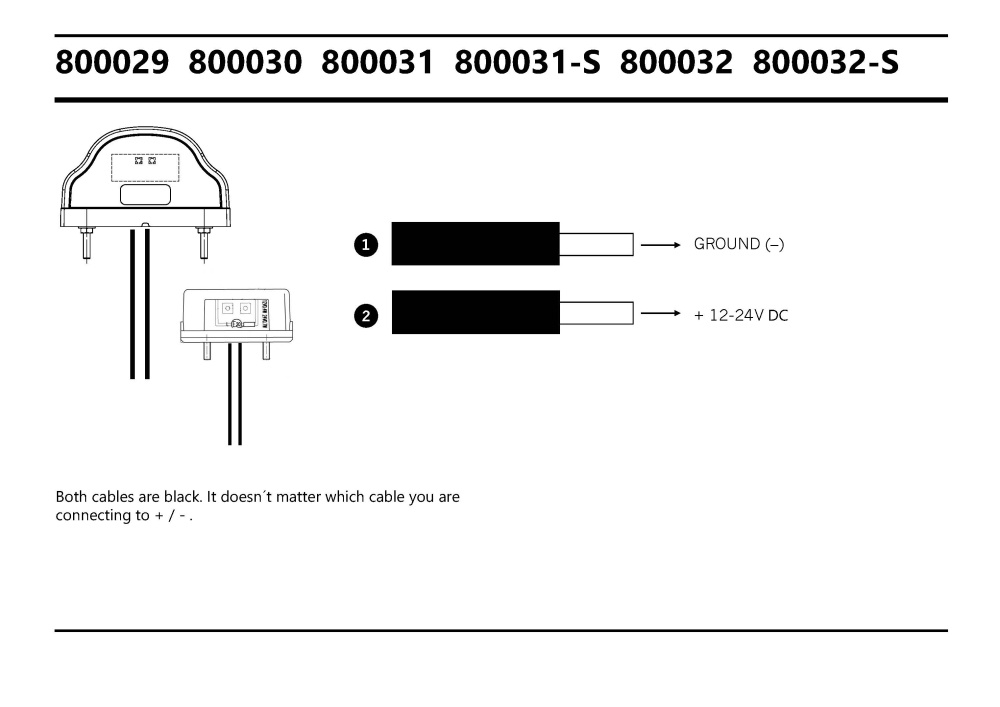 Strands Nsb LED Sort.,12-24V