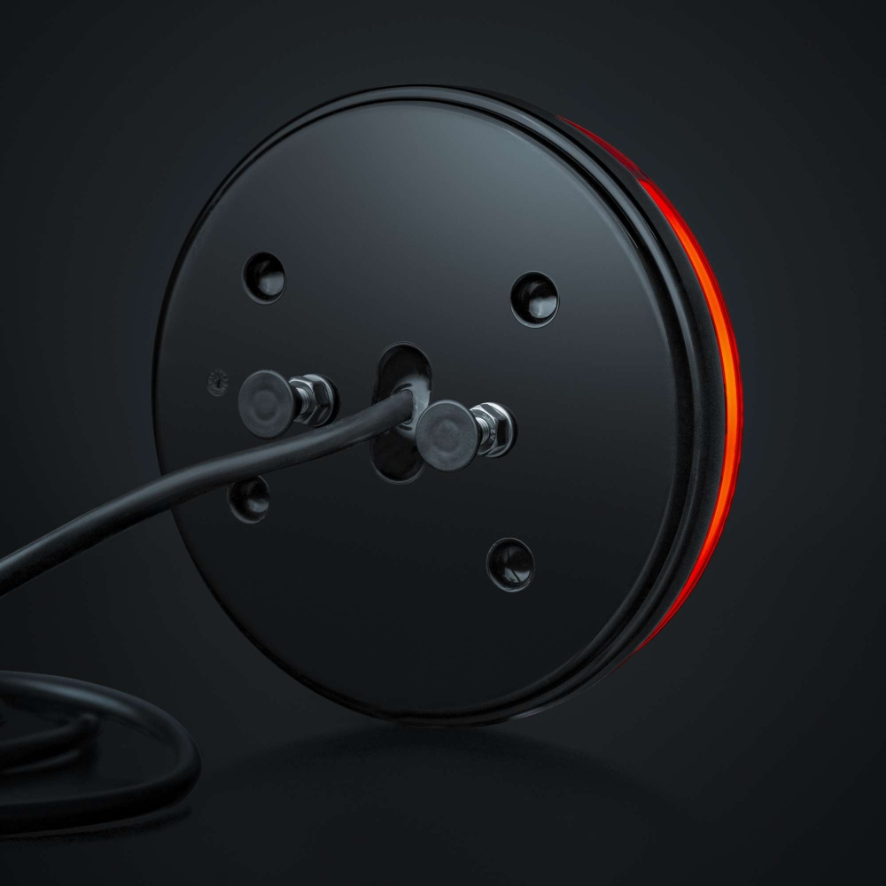 Strands Baglys LED 3 Kamre 12-24V, 142 mm Diameter. Bag/ Bremse/ Blinklys