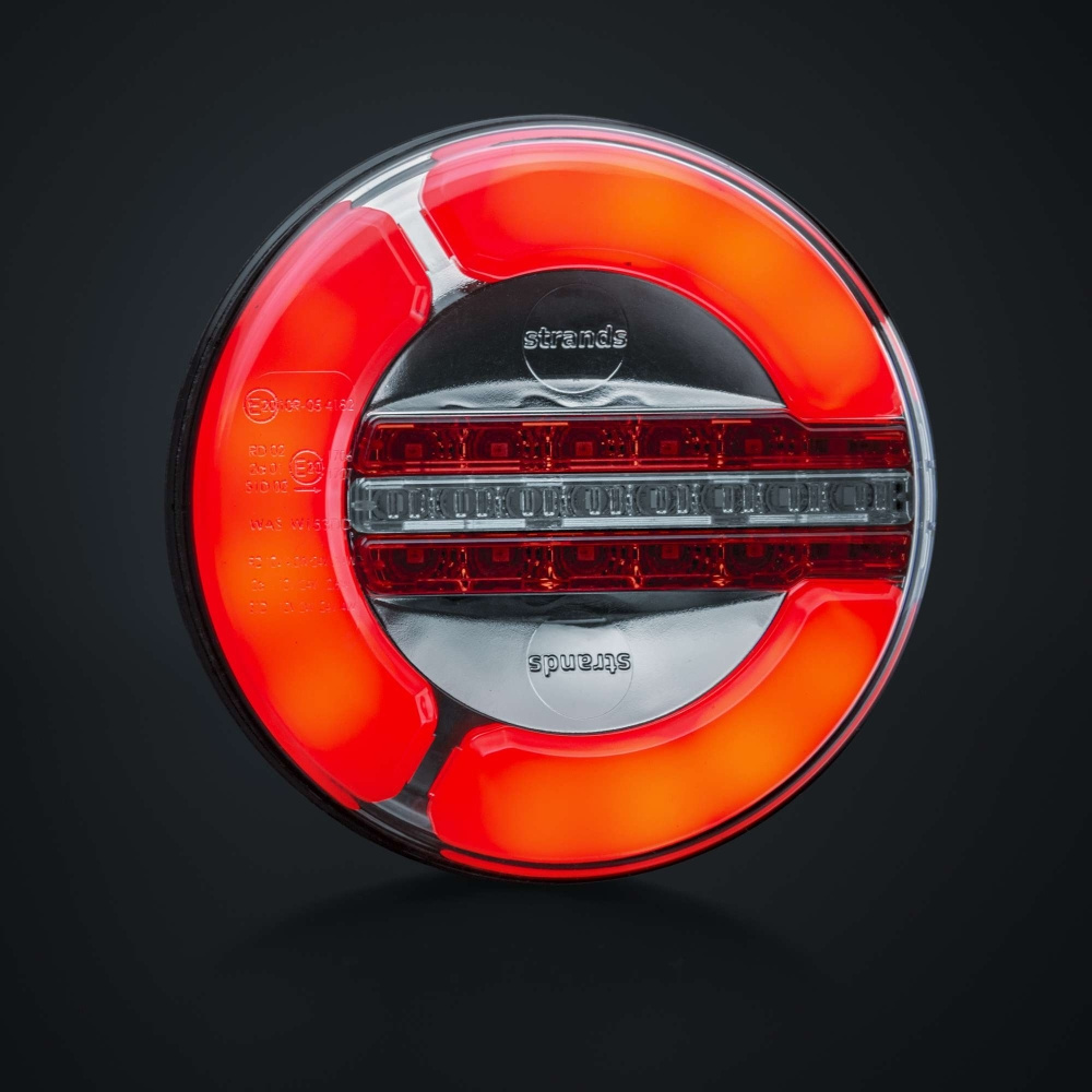 Strands Baglygten LED 3 Kamre 12-24V,142Mm Diameter Pos/Back/Dimm