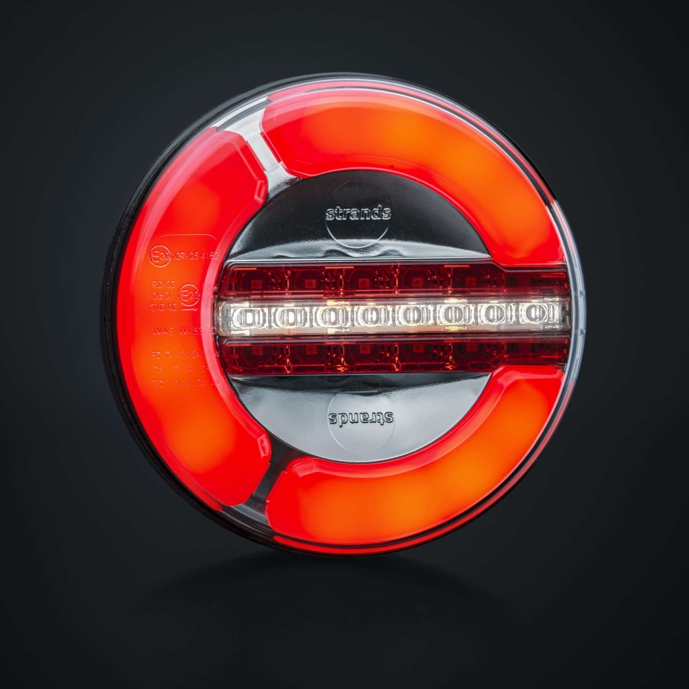 Strands Baglygten LED 3 Kamre 12-24V,142Mm Diameter Pos/Back/Dimm