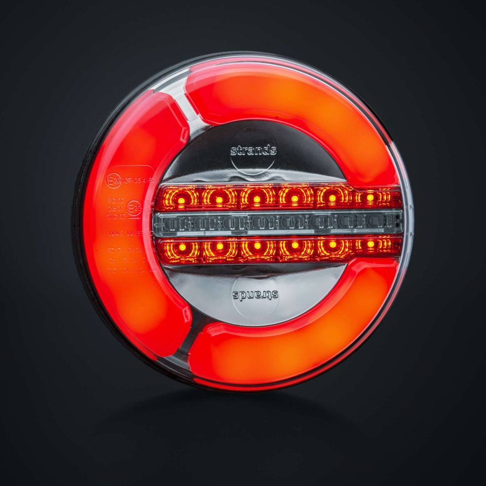 Strands Baglygten LED 3 Kamre 12-24V,142Mm Diameter Pos/Back/Dimm